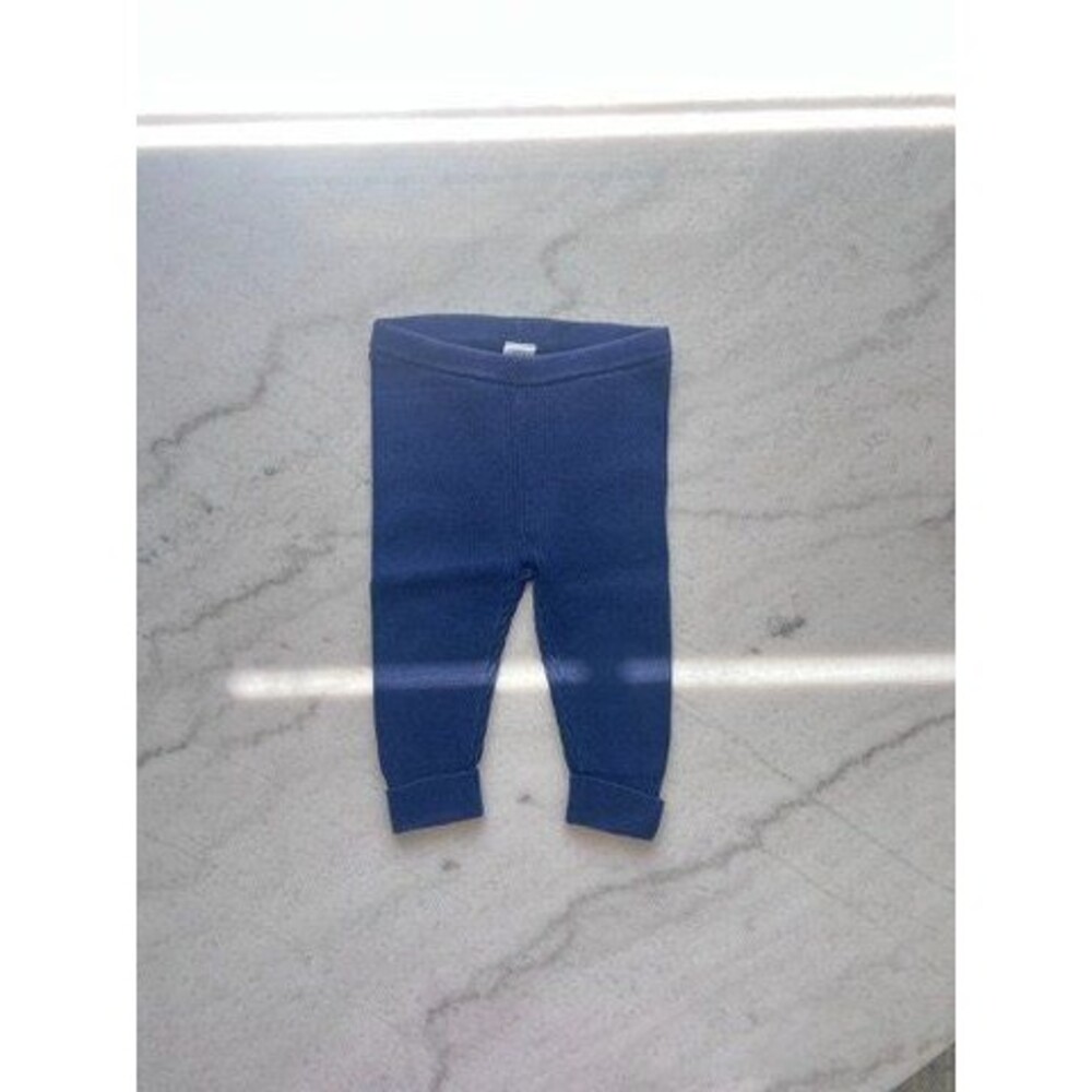 GAP Baby Blue Knit Leggings Size 3-6 Months